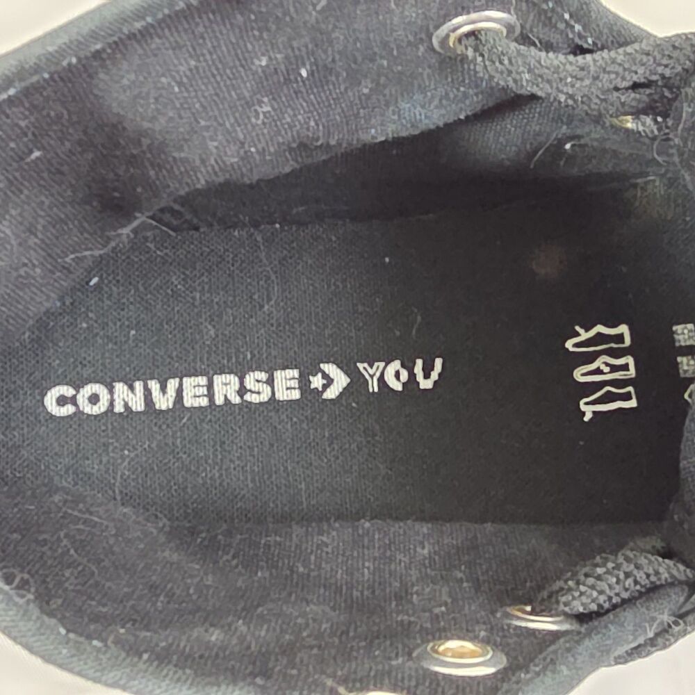 Converse Chuck Taylor All Star High By You Black Gold Sneakers Women 7.5 Men 5.5 - Picture 8 of 11